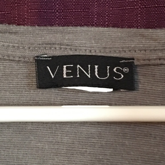 Venus Two-Tone Grey Embellished Top - Picture 3 of 3